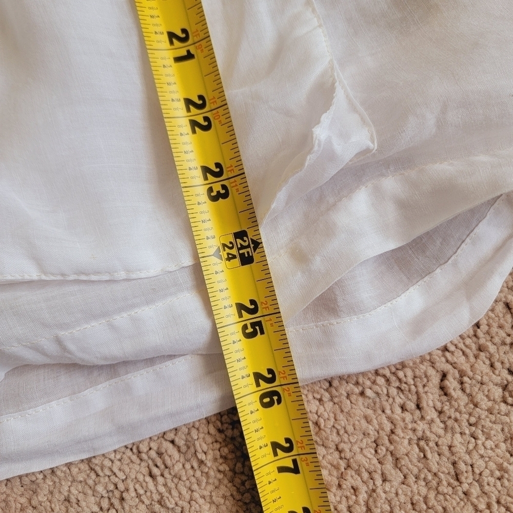 Anthropologie Lilka Oversized White Zip Up Top XS/S - Picture 11 of 11